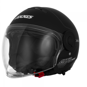 Casco Abierto Axxis Raven SV Solid A1 Negro Mate
